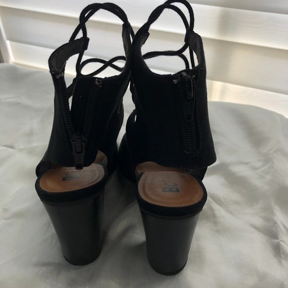 BC Black Vegan Suede Shoes/Sandal - Size 7 - Picture 3 of 6
